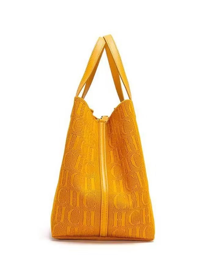 Chchmu CHCH New Fashionable Design Women's Large-capacity Tote Bag Yellow - Image 2